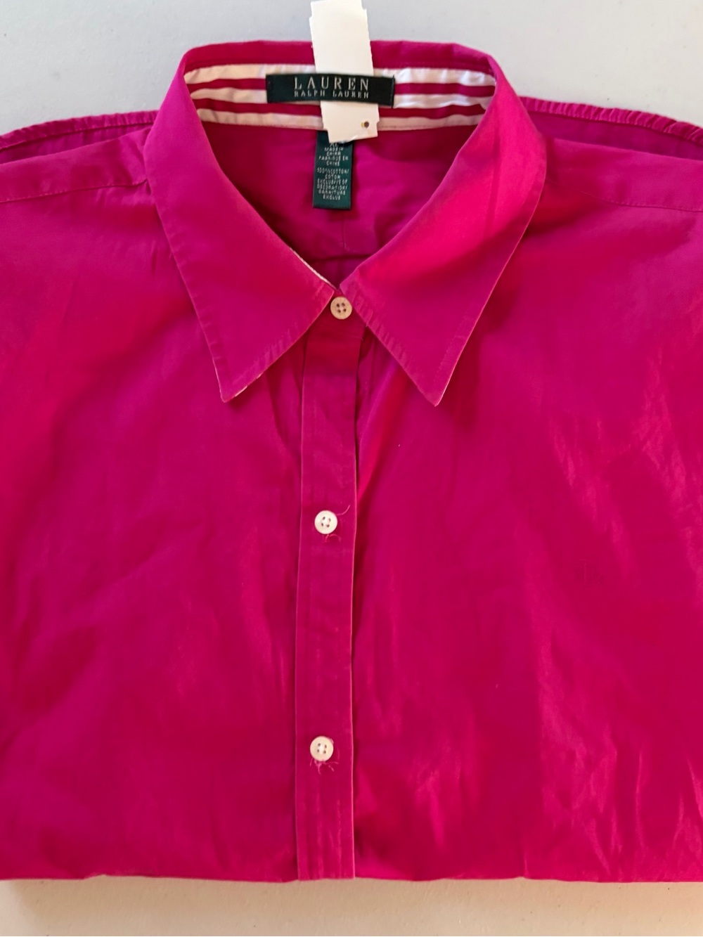 Lauren Ralph Lauren Womens Fuchsia Fitted, Slim Largest Vintage